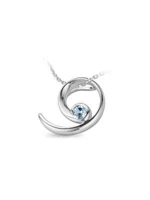 Argent Collier avec pendentif ZH-4688
