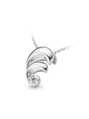 Argent Collier avec pendentif ZH-4689