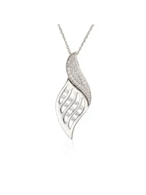 Argent Collier avec pendentif ZH-4778