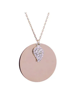 Argent Collier avec pendentif ZH-4789