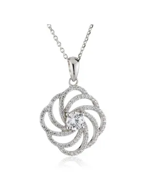 Argent Collier avec pendentif ZH-4800