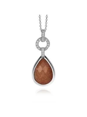 Argent Collier avec pendentif ZH-4823