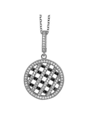 Argent Collier avec pendentif ZH-4836