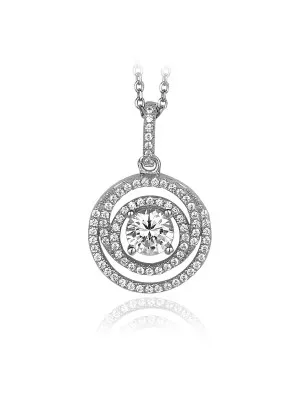 Argent Collier avec pendentif ZH-4841