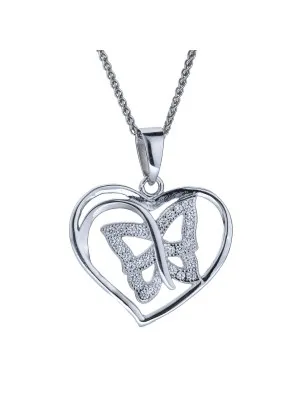 Argent Collier avec pendentif ZH-4878