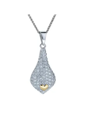 Argent Collier avec pendentif ZH-4880