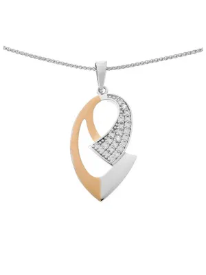 Argent Collier avec pendentif ZH-6004