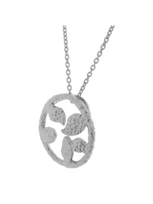 Argent Collier avec pendentif ZH-6023