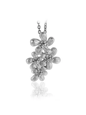 Argent Collier avec pendentif ZH-6026