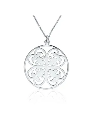 Argent Collier avec pendentif ZH-6035
