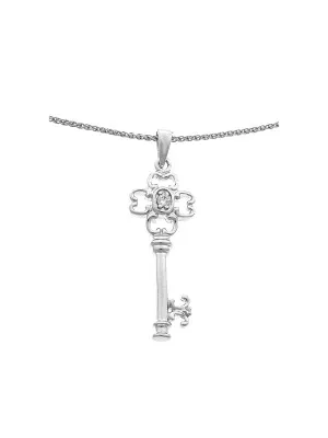 Argent Collier avec pendentif ZH-7019