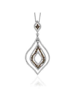 Argent Collier avec pendentif ZH-7043