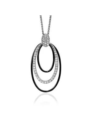 Argent Collier avec pendentif ZH-7068