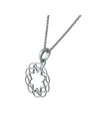 Jasmine Argent Collier avec pendentif ZH-7076