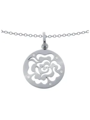 Fiore Argent Collier avec pendentif ZH-7079