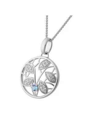 Oceane Argent Collier avec pendentif ZH-7090