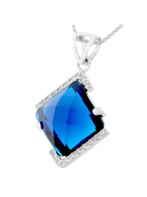 Hilma Argent Collier avec pendentif ZH-7208