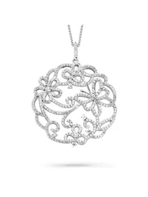 Argent Collier avec pendentif ZH-7214