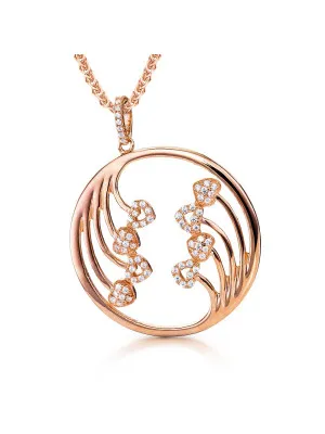 Argent Collier avec pendentif ZH-7238