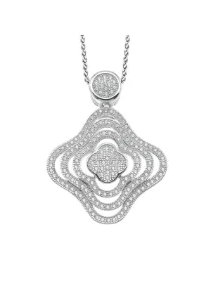 Argent Collier avec pendentif ZH-7247