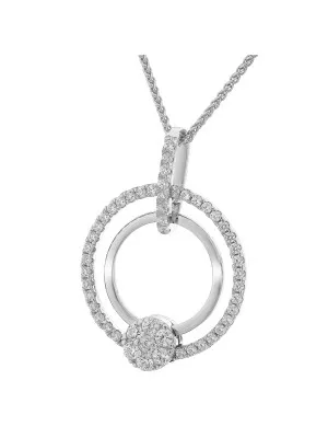 Argent Collier avec pendentif ZH-7278