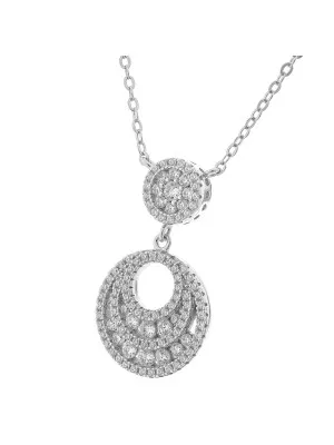 Argent Collier avec pendentif ZH-7279
