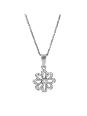 Argent Collier avec pendentif ZH-7305