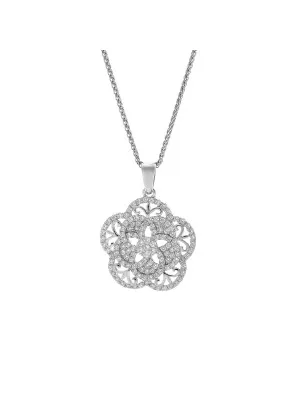 Argent Collier avec pendentif ZH-7309