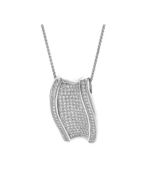 Argent Collier avec pendentif ZH-7357