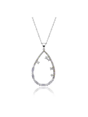 Islia Argent Collier avec pendentif ZH-7423