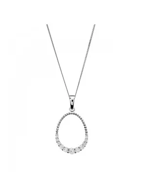 Aria Argent Collier avec pendentif ZH-7494