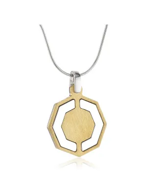 Argent Collier avec pendentif ZK-2635