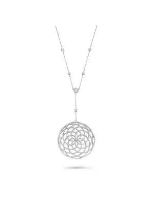 Argent Collier avec pendentif ZK-7215
