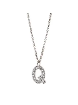 Argent Collier avec pendentif ZK-ALPHA/Q