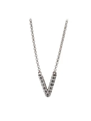Argent Collier avec pendentif ZK-ALPHA/V
