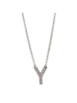 Argent Collier avec pendentif ZK-ALPHA/Y