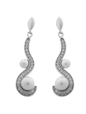 Argent Boucle d'oreille ZO-5166