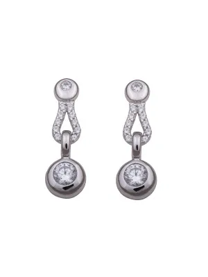Argent Boucle d'oreille ZO-5848