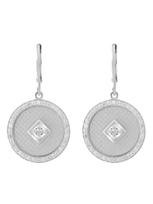 Huda Argent Boucle d'oreille ZO-7290