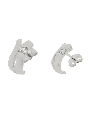 Orphelia® Women's Sterling Silver Stud Earrings - Silver ZO-5312