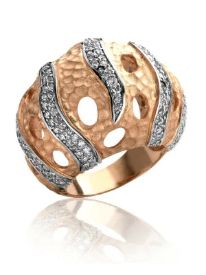 Argent Bague R-4236-ROSE