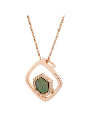 Elzia Argent Collier avec pendentif ZH-7372